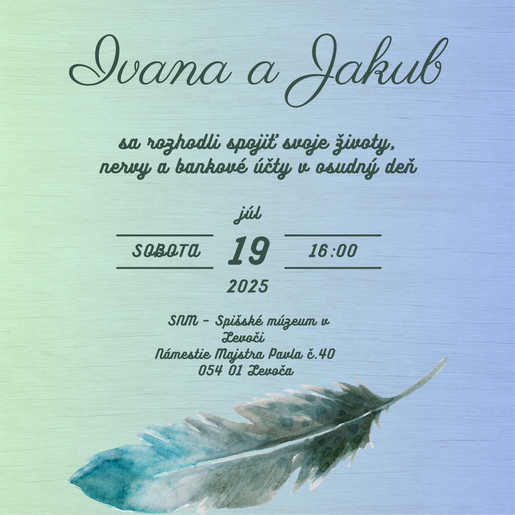 Beige Aesthetic Wedding Invitation